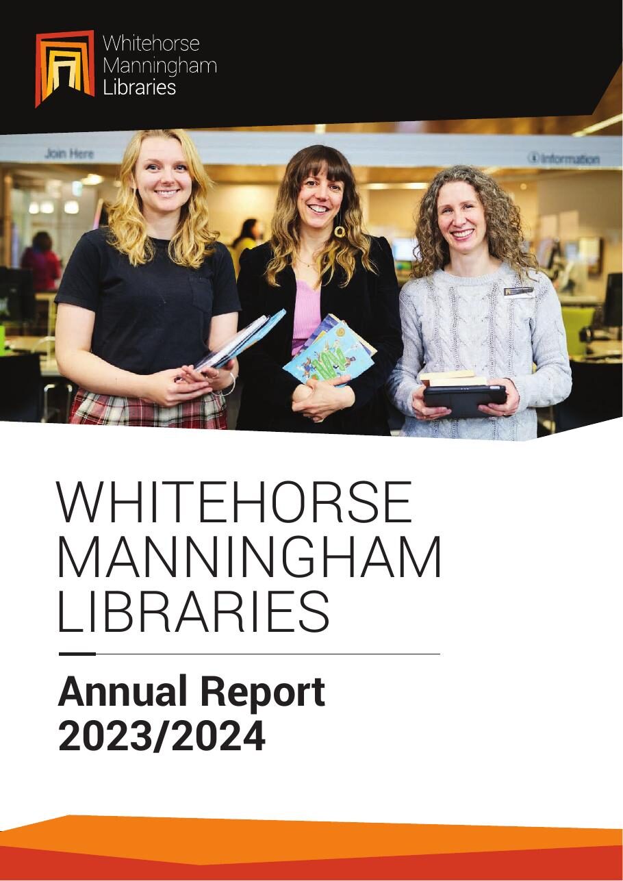Cover of Whitehorse Manningham Libraries Annual Report 2024